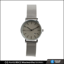Silber Mesh Starp Uhr Edelstahl Paar Uhr Damen Quarz, Hersteller von Armbanduhr